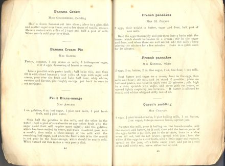 Pages 44 and 45 - Horowhenua Cookery Book