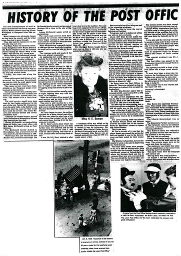 History of The Post Office In Levin