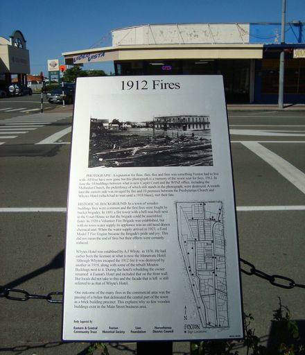 1912 Fires plaque