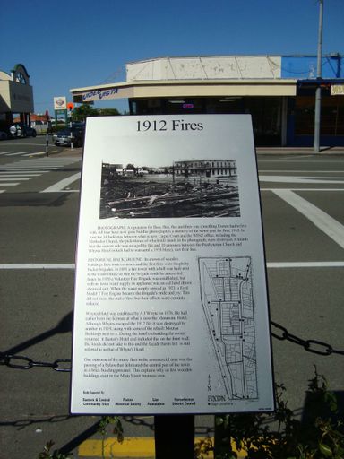 1912 Fires plaque