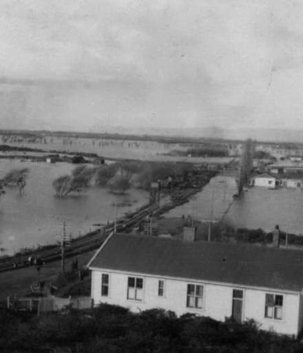 Flooding at Rangiotu, c.1926