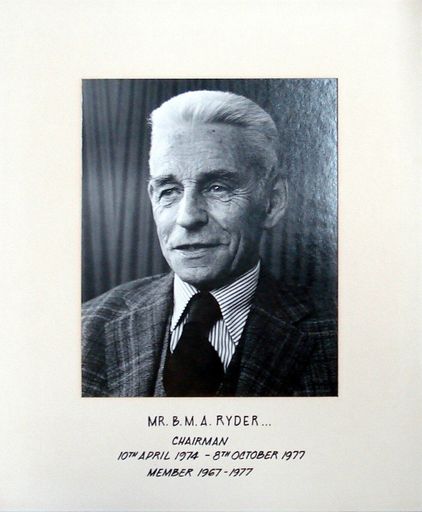 Mr B.M.A. Ryder, Chairman, 1974 - 1977