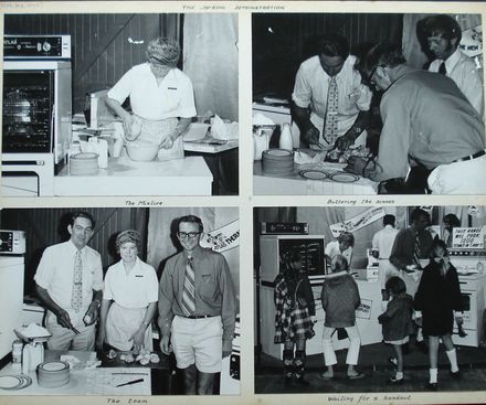 H.E.P.B. cooking demo at Horowhenua Show, 1972