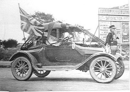 Car, Armistice Peace Parade, 1918 ?