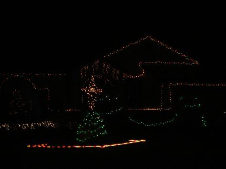 Christmas Lights in Easton Way, Levin