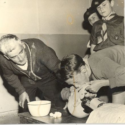Oranga Scouts, pass First Aid test, 1969