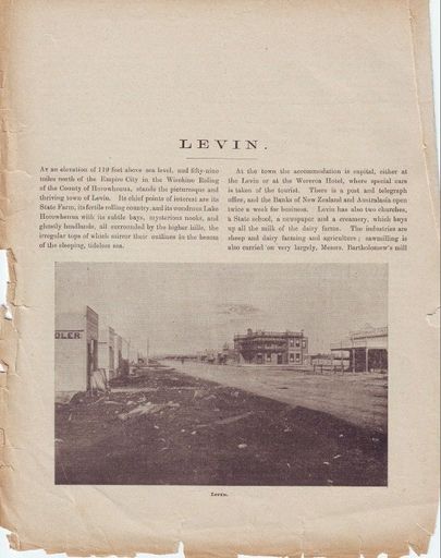Cyclopedia of New Zealand - Levin section - Resource cover image