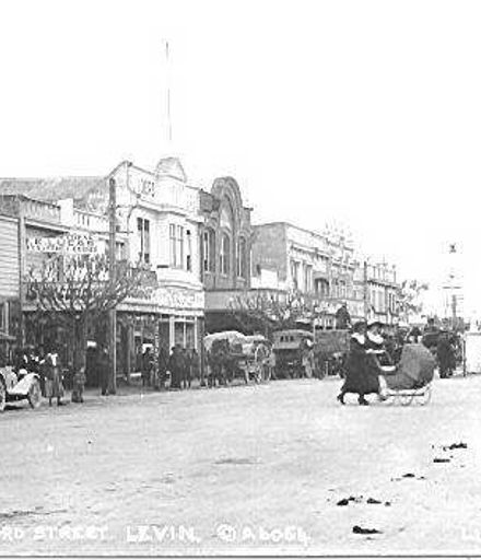 Western side of Central Oxford Street, Levin