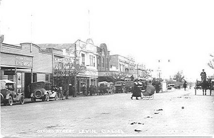 Western side of Central Oxford Street, Levin