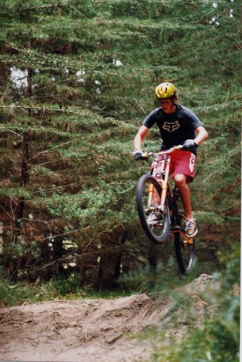 Mountain Biker at Waitarere Forest.