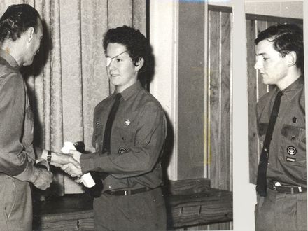 Levin Venturer Scouts, receive citations, 1969
