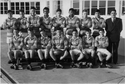 Foxton District High School Ist XV Rugby Team 1959