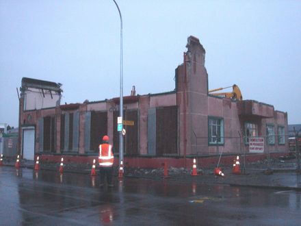 Early morning demolition