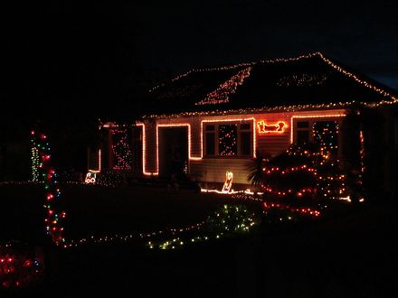 Christmas Lights in Stanley Street, Levin