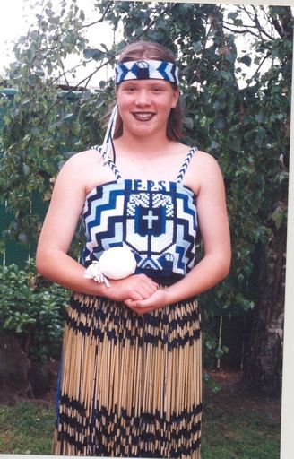 Nina Rotherham, Foxton School Kapahaka member, 1995