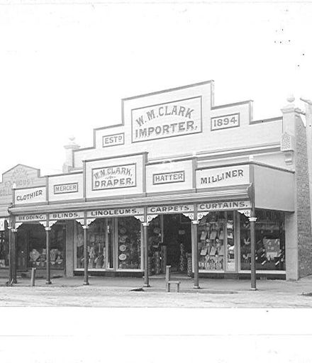 Building - W.M. Clark, Importer / Draper, c.1900
