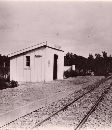 Original Shannon "Railway Station", looking south, c.1890