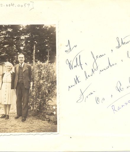 Oswald and Ruby Ransom, (c.1960)