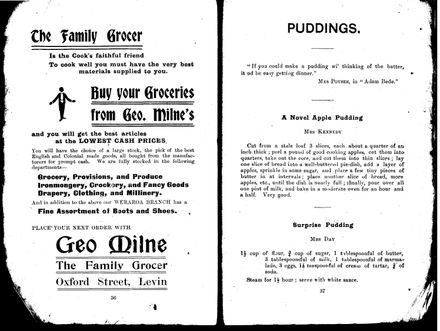 Pages 36 and 37 - Horowhenua Cookery Book
