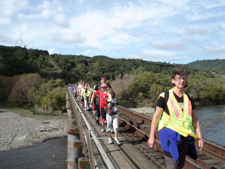 28 Bridge at end over the Manawatu River - looking back