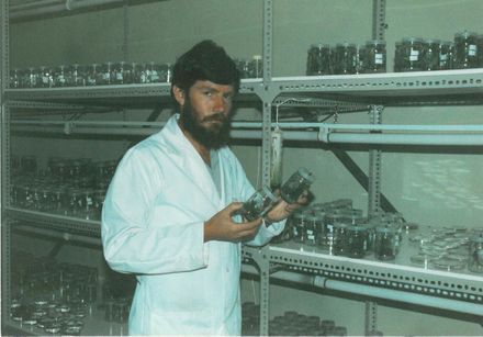 Scientist working at Horticulture Research Levin 1984 2