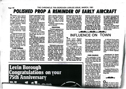 Polished prop a reminder of early aircraft