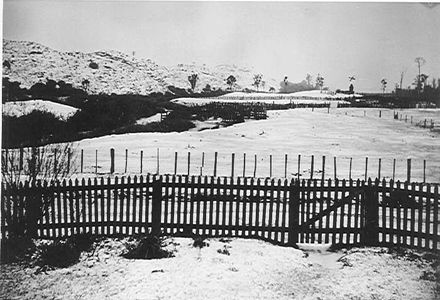 View from 'Lakeside', after heavy snow