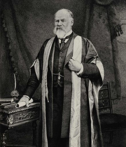 Sir Walter Buller in robes