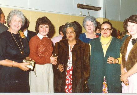 Group of women at the 40th anniversary dinner for the Manakau Branch of the WDFF 1979.