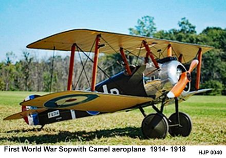 First world war Sopworth Camel Aeroplane - Resource cover image