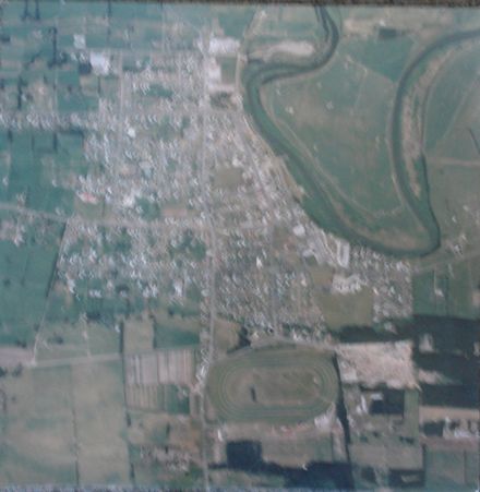 Aerial view over Foxton