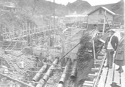 Construction of Mangaore Powerhouse, Shannon, 1920's
