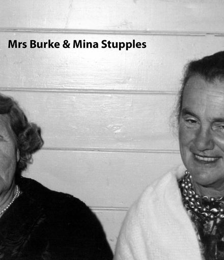 Mrs Burke and Mina Stupples