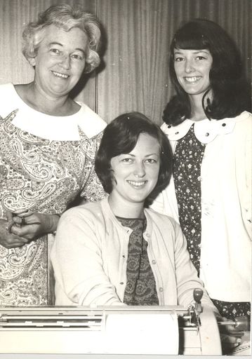 Mrs Watson with daughters Anne & Helen, 1968