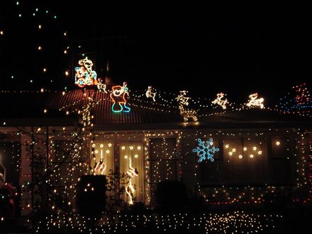 Christmas Lights in Bartholomew Road, Levin