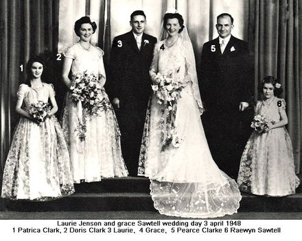 Laurie and Grace Jenson's Wedding day 3-4-1948