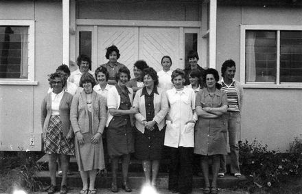 Staff group - 15 women, 22 December 1977
