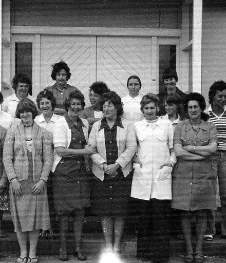 Staff group - 15 women, 22 December 1977