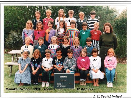 Manakau School    1994     room 3   J2 std 1 & 2 - Resource cover image