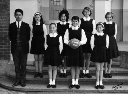 Foxton School A Netball Team 1964
