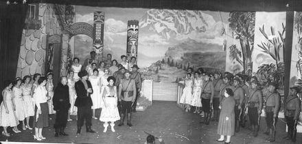 Scene from the show "Rose Marie", 1959