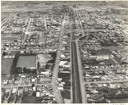 Aerial view of Levin, 1963