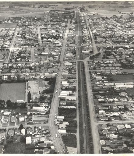 Aerial view of Levin, 1963