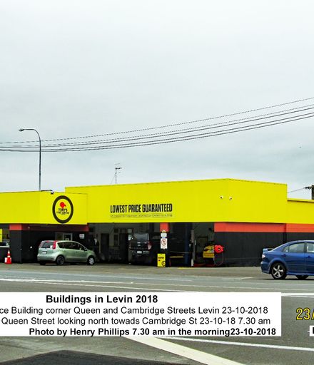 Tonys Tyre Service Building corner Queen and Cambridge Streets Levin 23-10-2018