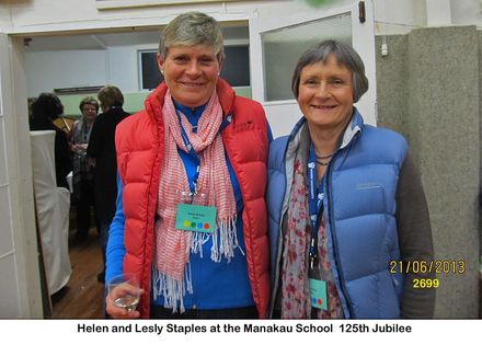 Helen and Lesly Staples at the Manakau School  125th Jubilee