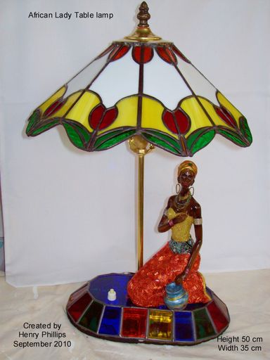 African Lady Table Lamp