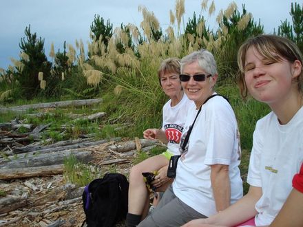 Deb, Barb and Meg at the top