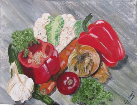 Vegetarian Today by Wynne Vruink Acrylic $50 - Resource cover image