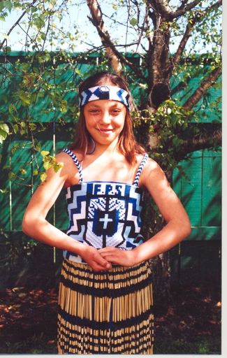 Naomi Gyde, Foxton School Kapahaka member, 1996