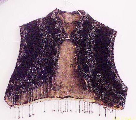 Black beaded bolero